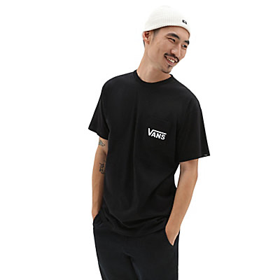 T-SHIRT VANS STYLE 76 BACK SHORT SLEEVE TEE - NOIR/BLANC
