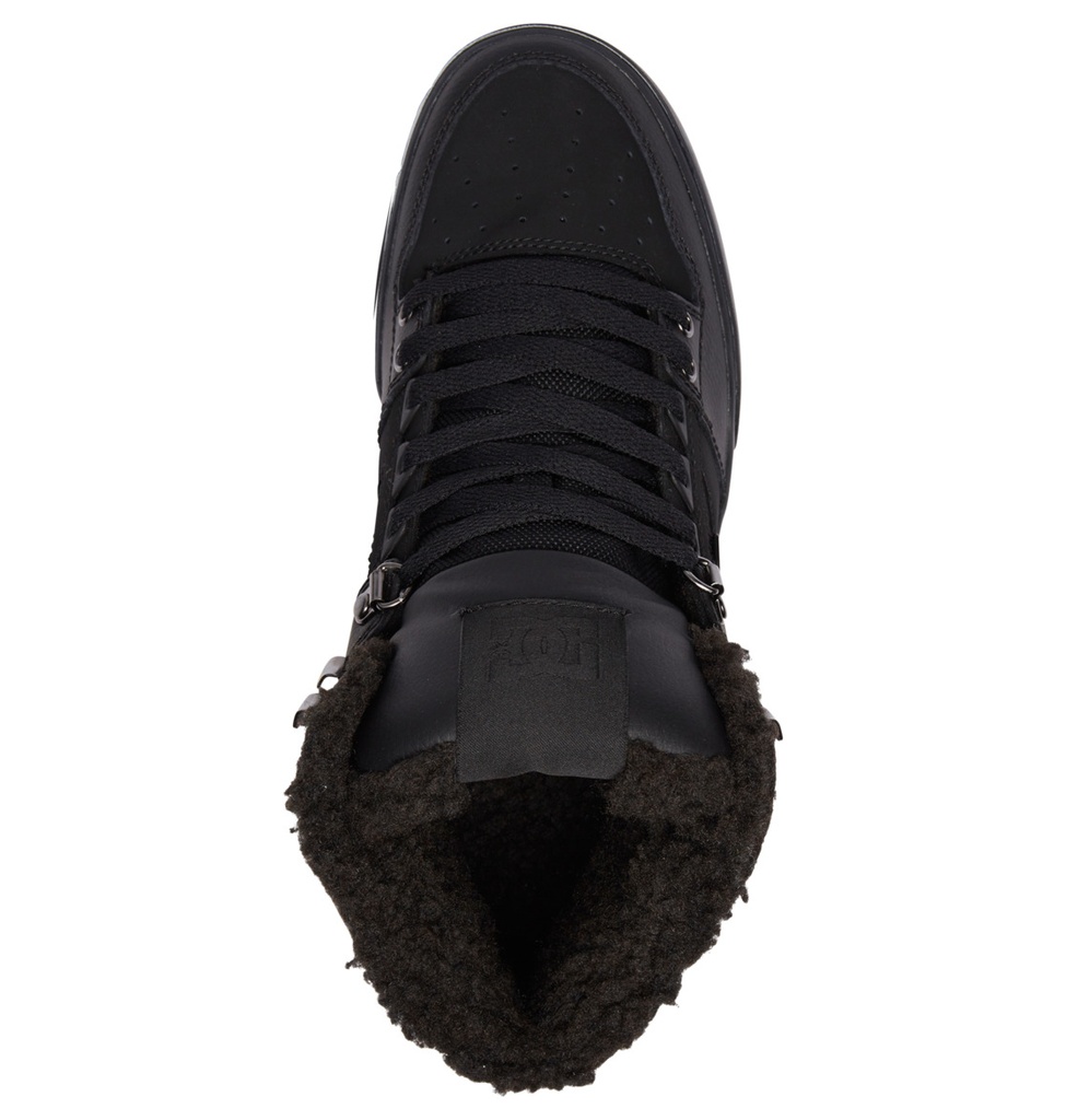 BOTTES DC PURE HIGH-TOP WINTER SHOES - NOIR/NOIR/NOIR