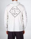 COTON OUATÉ SALTY CREW TIPPET POCKET HOOD TECH TEE - VINTAGE WHITE