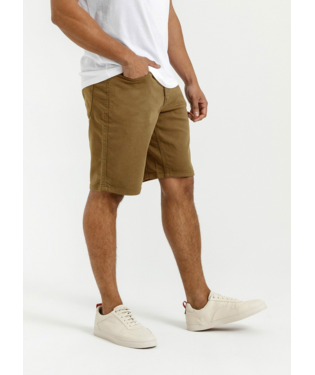 SHORT DUER NO SWEAT RELAXED - TOBACCO