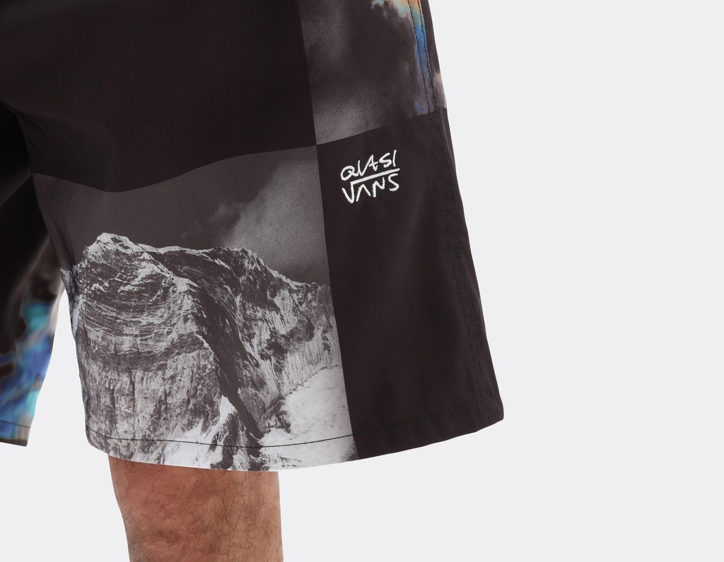 SHORT VANS QUASI WINDOW ELASTIC WAIST SHORT - NOIR