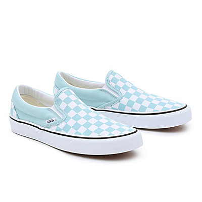 SOULIER VANS CLASSIC SLIP-ON COLOR THEORY CHEKERBOARD - BLEU