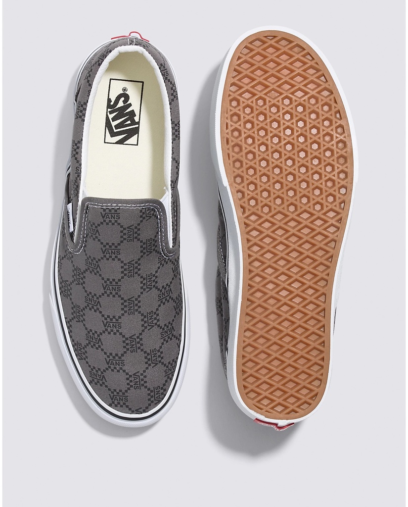 SOULIER VANS CLASSIC SLIP-ON MONOGRAM - PEWTER