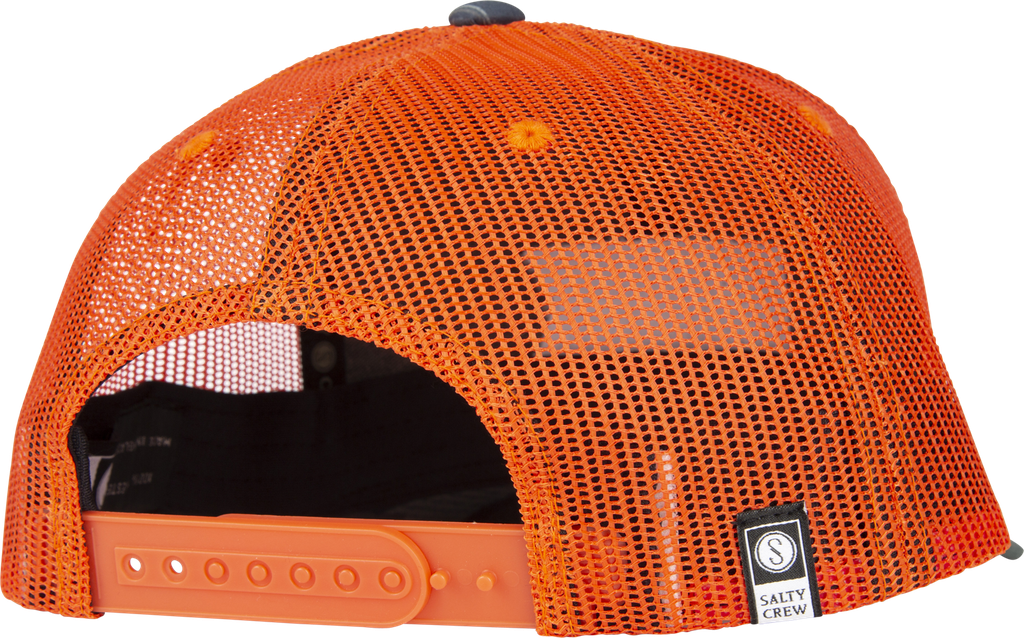 CASQUETTE SALTY CREW PINNACLE 2 RETRO TRUCKER - CAMO/ORANGE