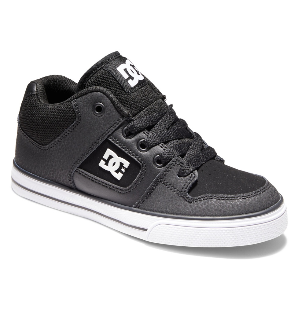 SOULIER DC JUNIOR PURE MID - NOIR/BLANC