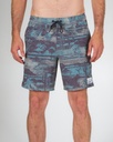 BOARDSHORT SALTY CREW ISLAND DAYS ELASTIC - BLACK/TAN