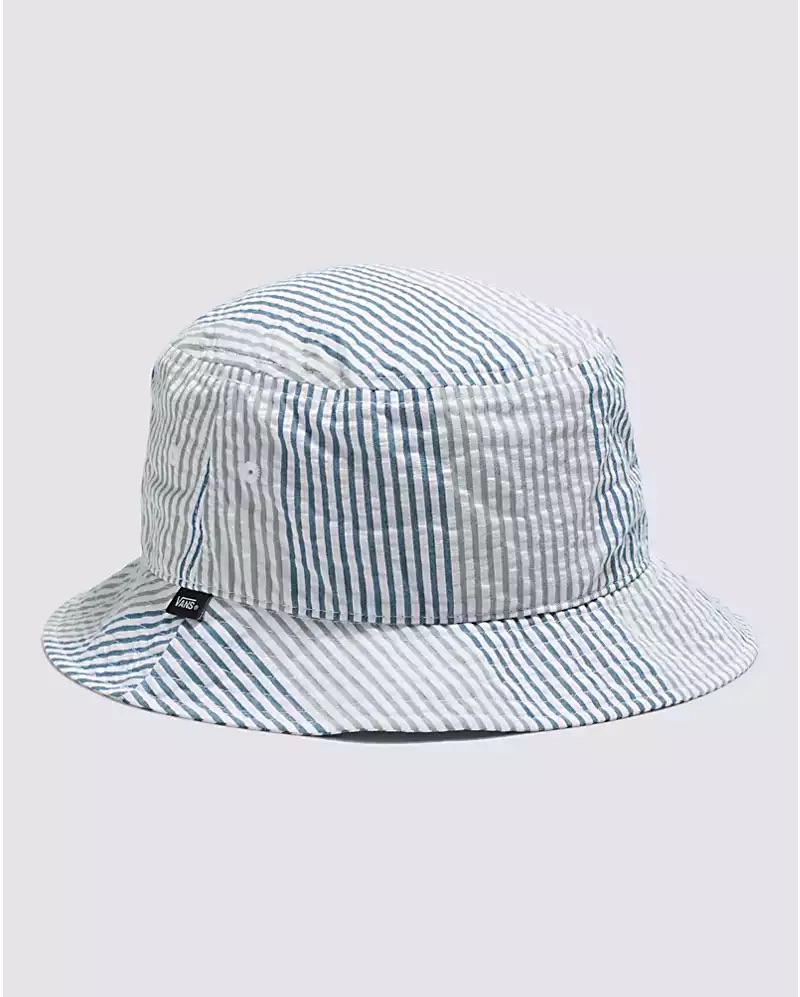 CHAPEAU VANS PATCH BUCKET HAT - BLANC/OATMEAL