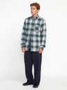 CHEMISE VOLCOM CADEN PLAID FLANNEL LONG SLEEVE - NAVY