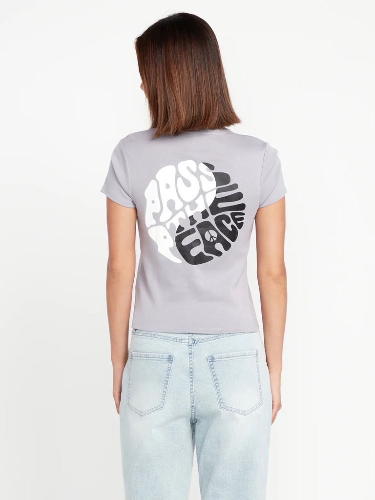 T-SHIRT VOLCOM POCKET DIAL POUR FEMME - LIGHT ARMY
