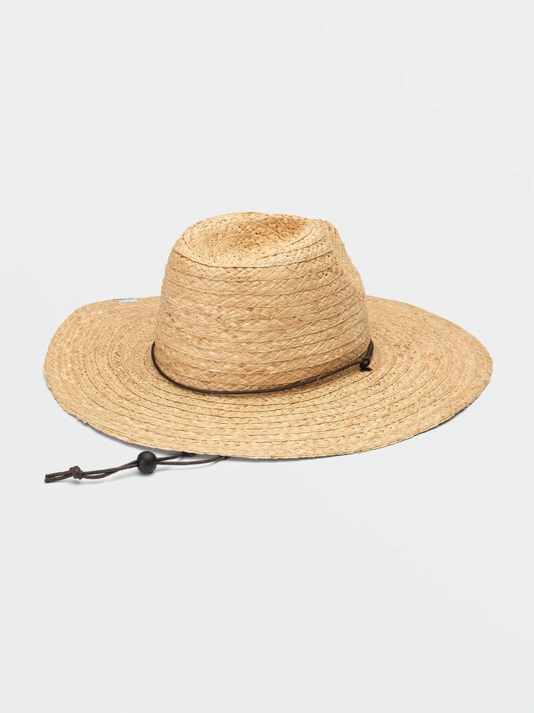 CHAPEAU VOLCOM THROW SHADE STRAW HAT POUR FEMME - NATURAL