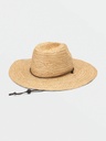 CHAPEAU VOLCOM THROW SHADE STRAW HAT POUR FEMME - NATURAL