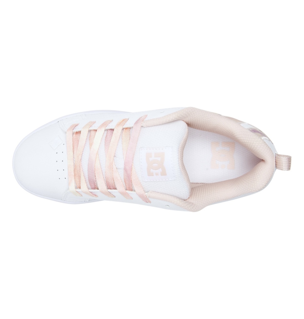 SOULIER DC COURT GRAFFIK POUR FEMME - PEACH PARFAIT