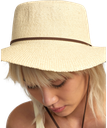 CHAPEAU RVCA PUERTO HAT - LIGHT BROWN