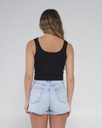 CAMISOLE SALTY CREW POSTCARD TANK POUR FEMME - NOIR