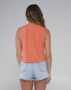 CAMISOLE SALTY CREW FINE LINE CROPPED TANK POUR FEMME - HOT CORAL