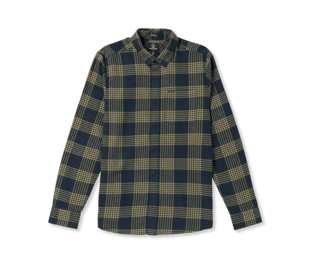 CHEMISE VOLCOM CADEN PLAID LONG SLEEVE - NAVY