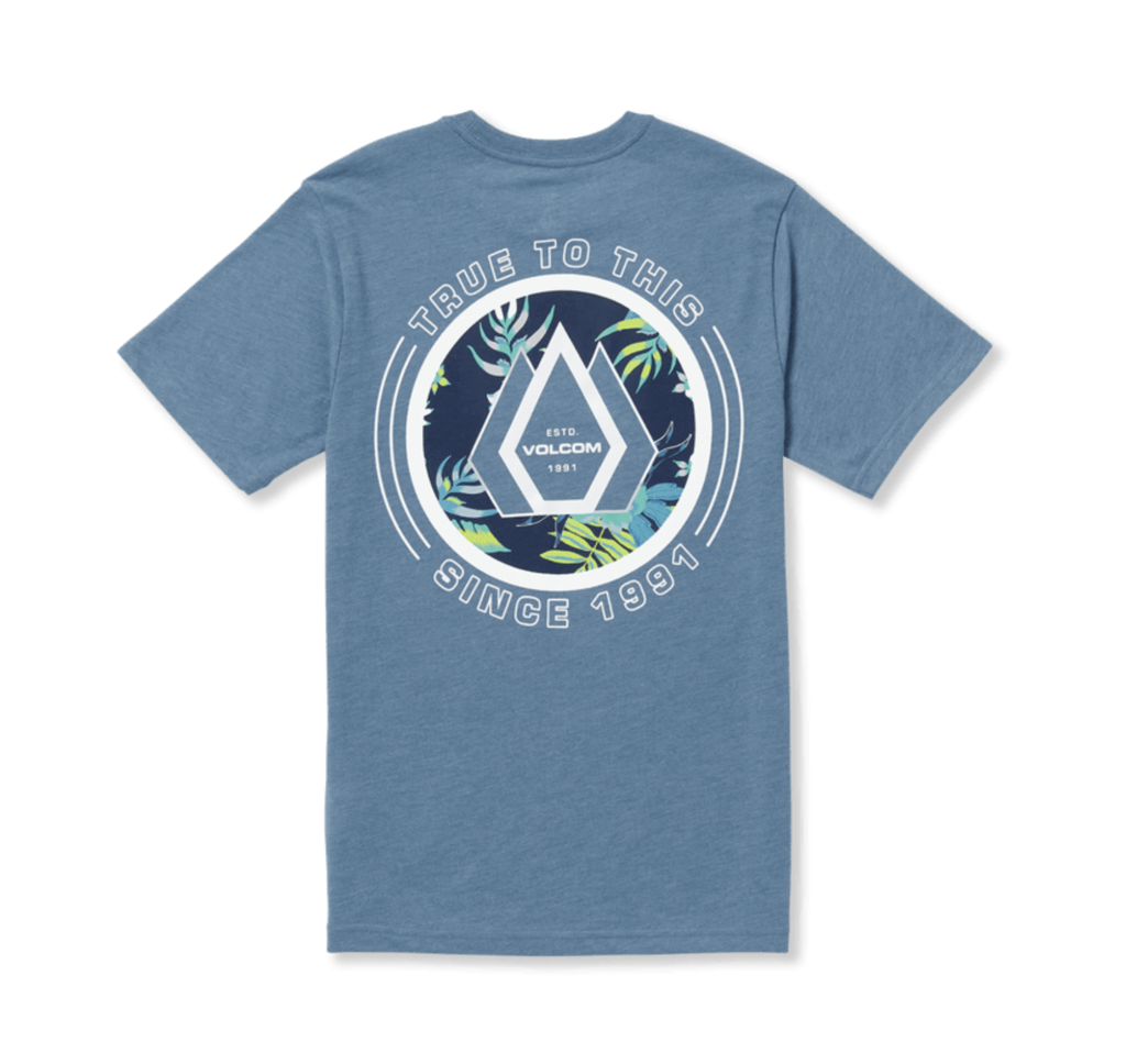 T-SHIRT VOLCOM JUNIOR LINKFILL SHORT SLEEVE TEE - INDIGO RIDGE HEATHER