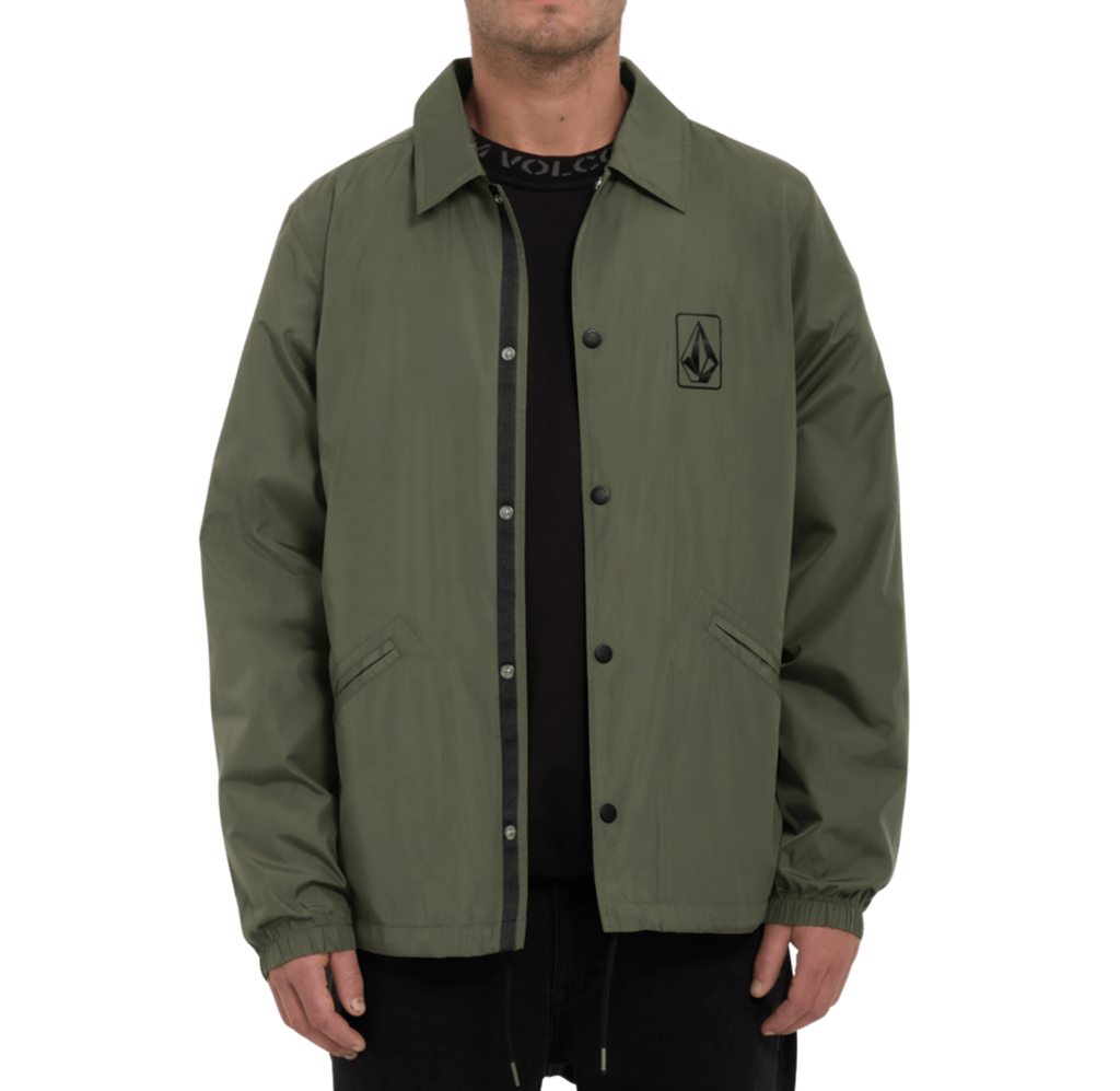 MANTEAU VOLCOM SKATE VITALS COACHES JACKET - SQUADRON GREEN