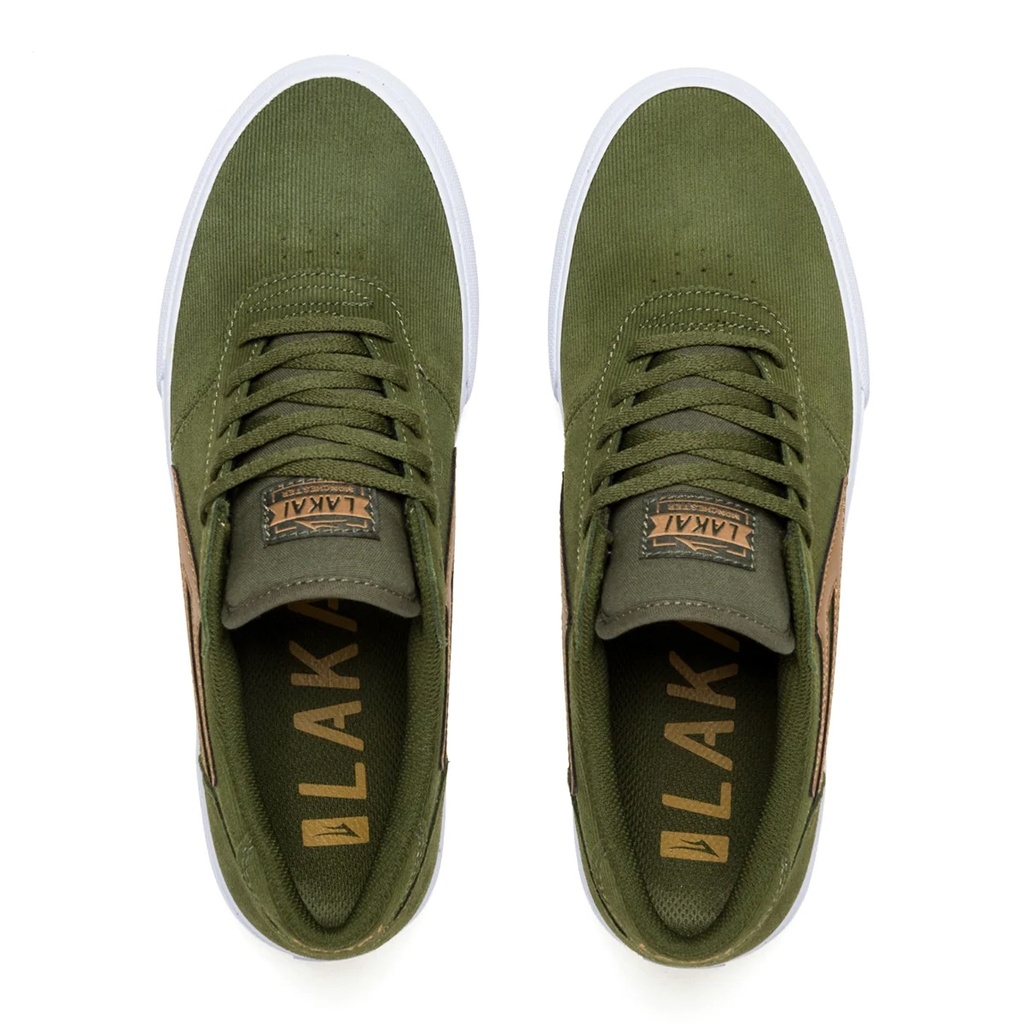 SOULIER LAKAI MANCHESTER - OLIVE CORD SUEDE