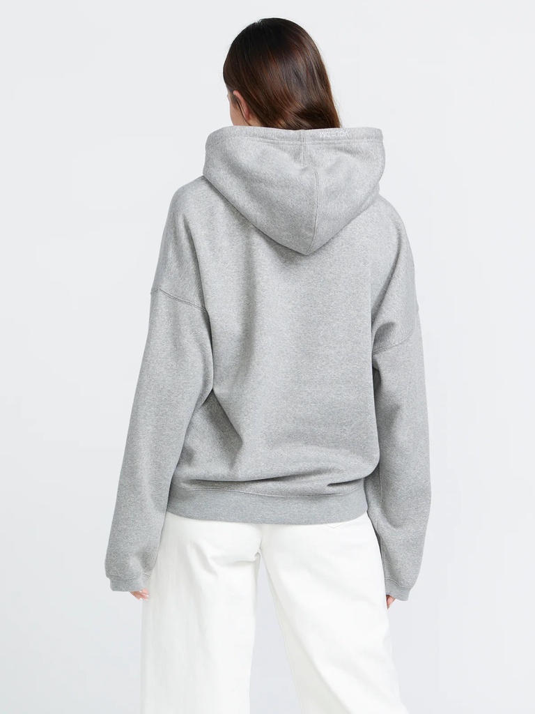 COTON OUATÉ VOLCOM STONE HEART II HOODIE - HEATHER GRAY