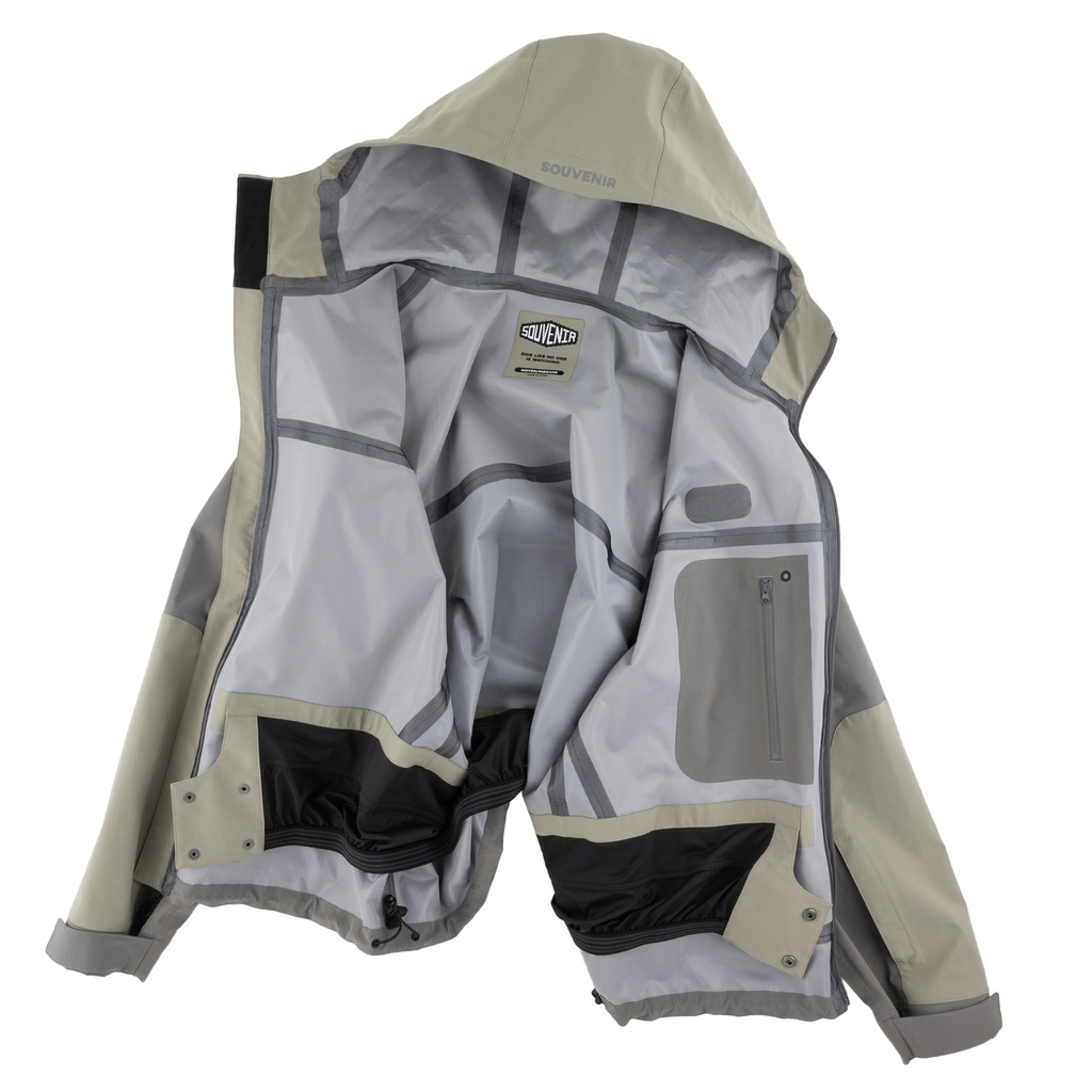 MANTEAUX SOUVENIR 3 LAYER RIPSTOP SHELL JACKET - MUSHROOM/MUSH