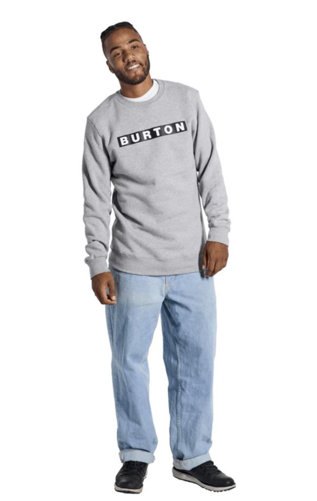 COTON OUATÉ BURTON VAULT CREWNECK - GRAY HEATHER