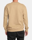 COTON OUATÉ RVCA BIG RVCA STITCHED CREWNECK - KHAKI 