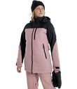 MANTEAUX BURTON LELAH 2L POUR FEMME - NOIR/POWDER BLUSH
