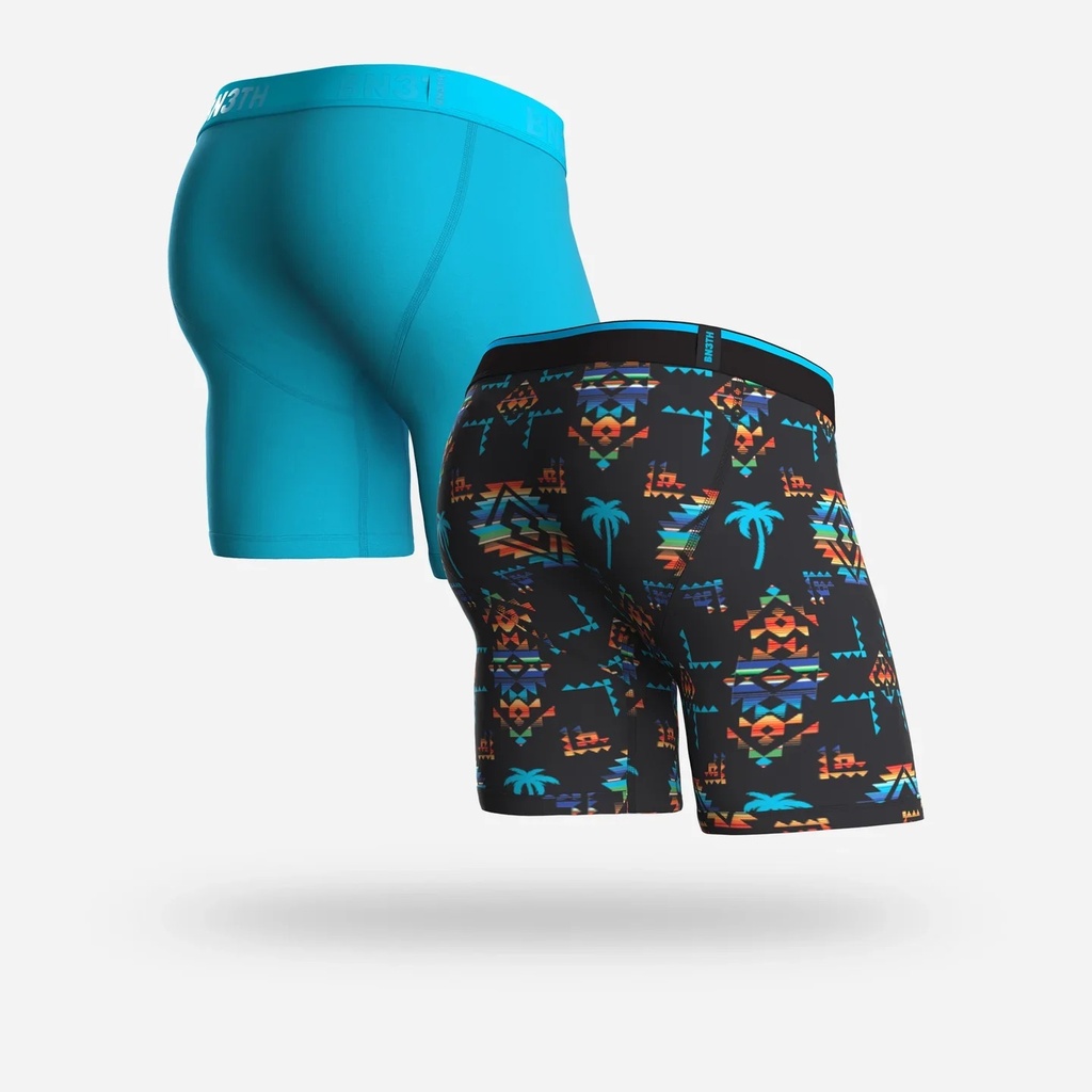 BOXER BN3TH CLASSIC BRIEF PRINT 2 PACK - BAJA/BEACH BLANKET NOIR