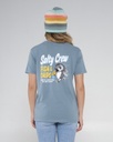 T-SHIRT SALTY CREW LA PLAYA BOYFRIEND TEE - DENIM