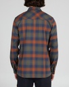 CHEMISE SALTY CREW EVENTIDE LONG SLEEVE FLANNEL - NOIR