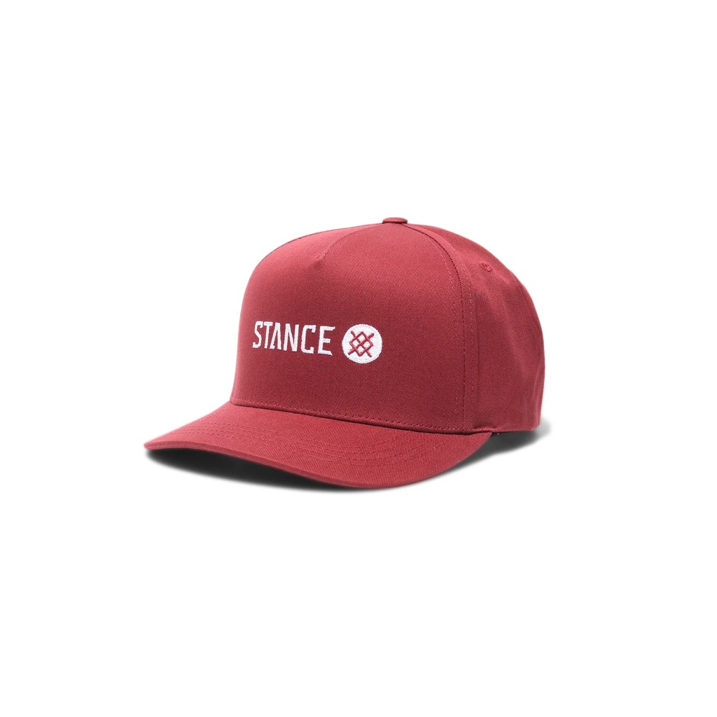 CASQUETTE STANCE ICON SNAPBACK HAT - MAROON