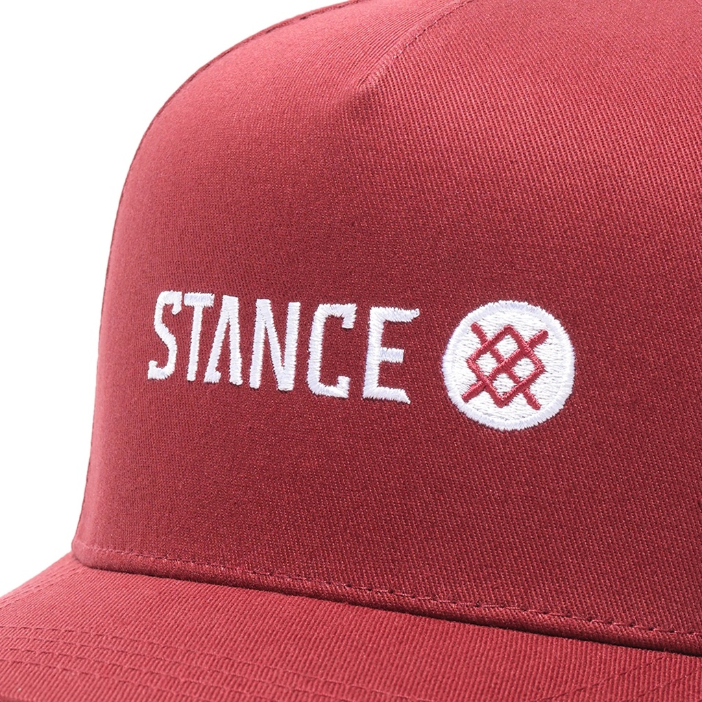 CASQUETTE STANCE ICON SNAPBACK HAT - MAROON