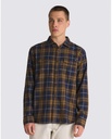 CHEMISE VANS SYCAMORE FLANNEL BUTTONDOWN SHIRT - DRESS BLUES/KANGAROO