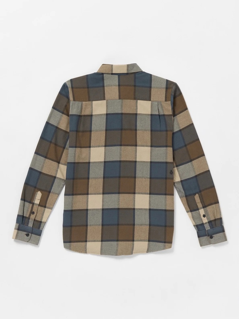 CHEMISE VOLCOM CADEN PLAID LONG SLEEVE - NAVY