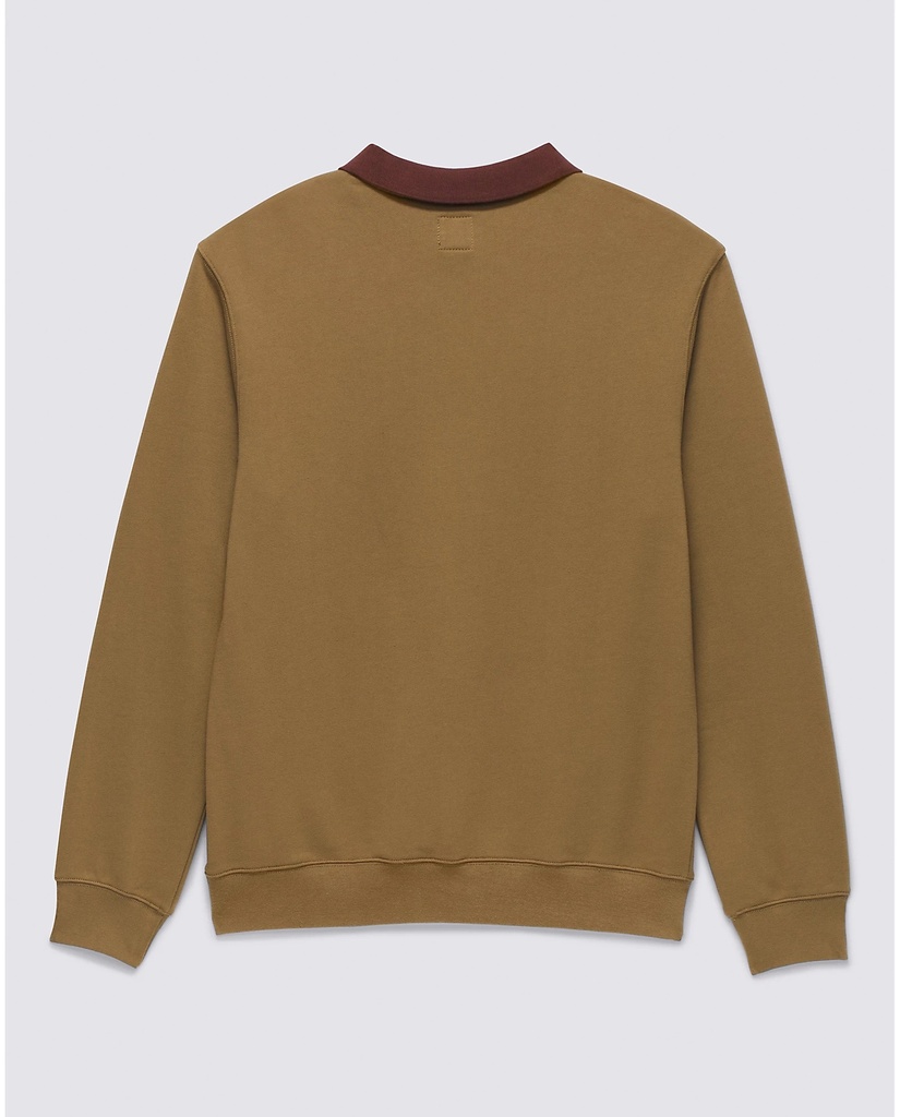 LONG SLEEVE VANS LOWERED COLLAR CREW - KANGAROO