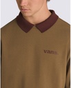 LONG SLEEVE VANS LOWERED COLLAR CREW - KANGAROO