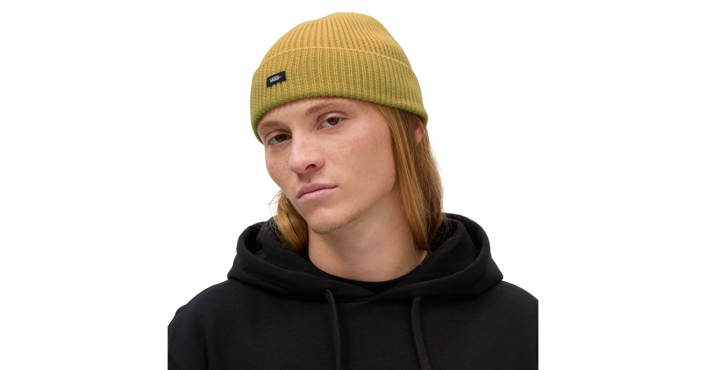 TUQUE VANS POST SHALLOW CUFF BEANIE - OCHRE