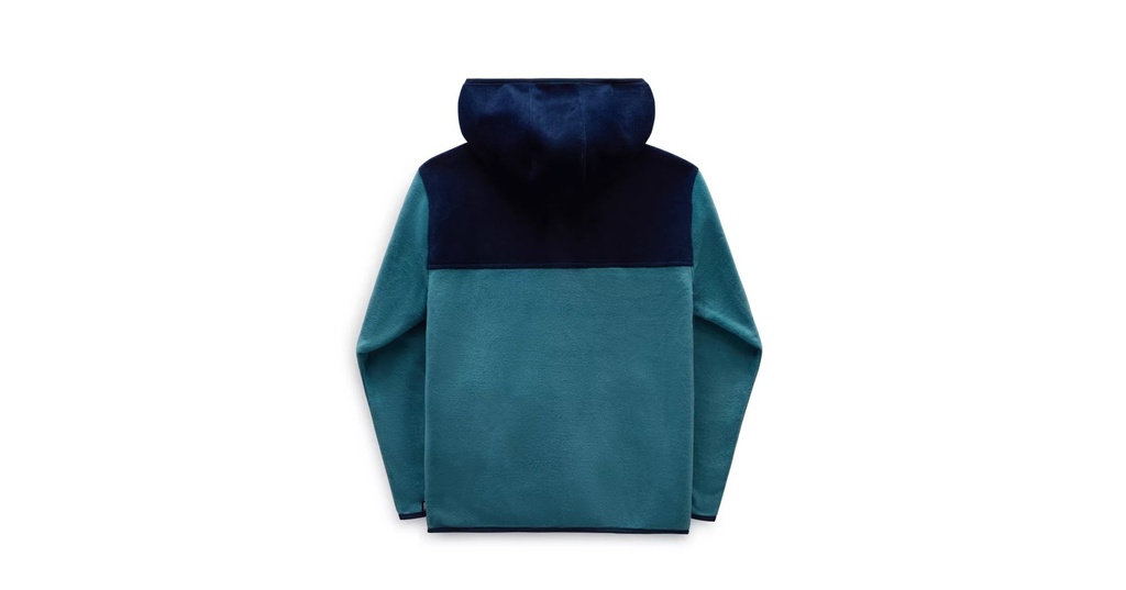 COTON OUATÉ VANS BLOCKED FLEECE QUARTER ZIP PULL OVER - NORTH ATLANTIC/DRESS BLUES