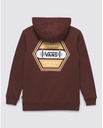 COTON OUATÉ VANS JUNIOR SK8 AUTHENTIC 66 BITTER PULL OVER - CHOCOLATE