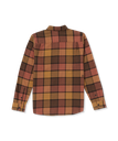 CHEMISE VOLCOM CADEN PLAID LONG SLEEVE - BURRO BROWN