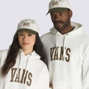 CASQUETTE VANS CLARK VINTAGE UNSTRUCTURED - MARSHMALLOW/DARK GREEN