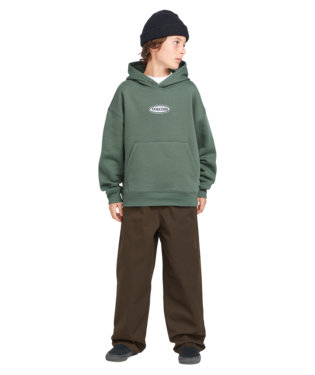 COTON OUATÉ VOLCOM JUNIOR WORKARD PULL OVER - FIR GREEN