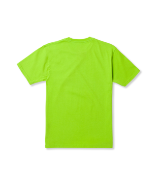 T-SHIRT VOLCOM ENFANTS STICKER STAMP SHORT SLEEVE - ELECTRIC GREEN