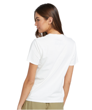 T-SHIRT VOLCOM LOCK IT UP SHORT SLEEVE TEE POUR FEMME - STAR WHITE