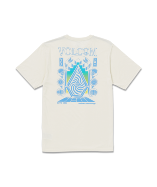 T-SHIRT VOLCOM FLAMED SHORT SLEEVE TEE - OFF WHITE HEATHER