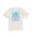 T-SHIRT VOLCOM FLAMED SHORT SLEEVE TEE - OFF WHITE HEATHER