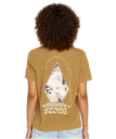 T-SHIRT VOLCOM LOCK IT UP SHORT SLEEVE TEE POUR FEMME - RUSTIC BROWN