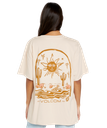 T-SHIRT VOLCOM LOCK IT UP SHORT SLEEVE TEE POUR FEMME - DUSTY ROSE