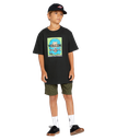 T-SHIRT VOLCOM JUNIOR BREAK IT SHORT SLEEVE TEE - NOIR